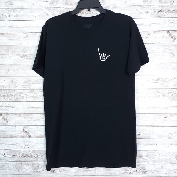 Call Your Mother Graphic Tee M Short Sleeve Skeleton Have a Nice Day 833 - Picture 1 of 3